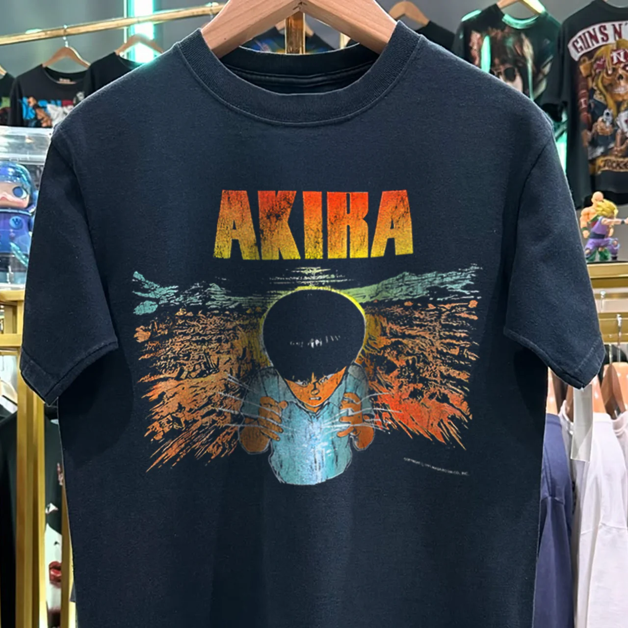 1991 Akira 'Stedman' Rare Washed Black T-Shirt - Image 3