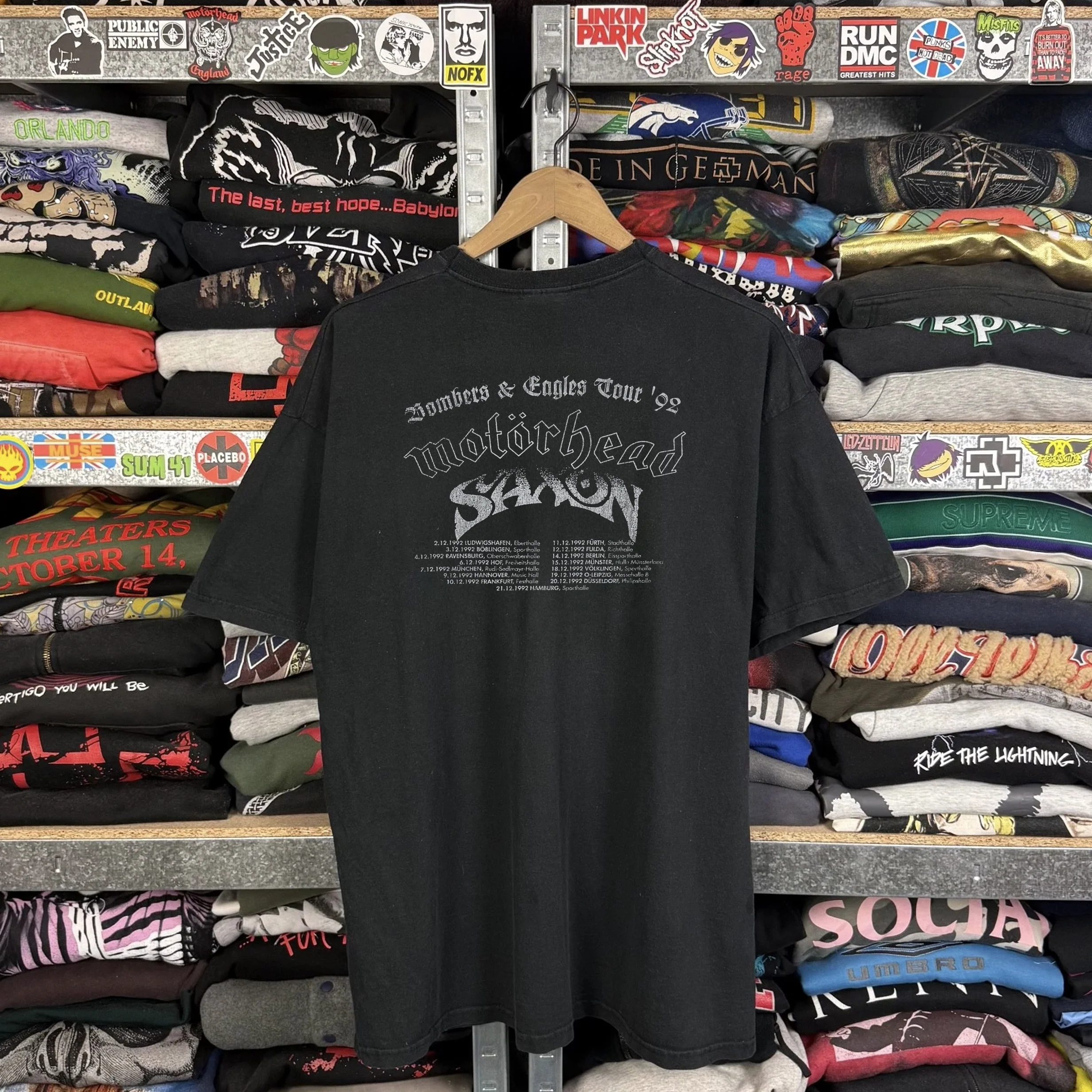1992 Motorhead March or Die Washed Black Tee - Image 2