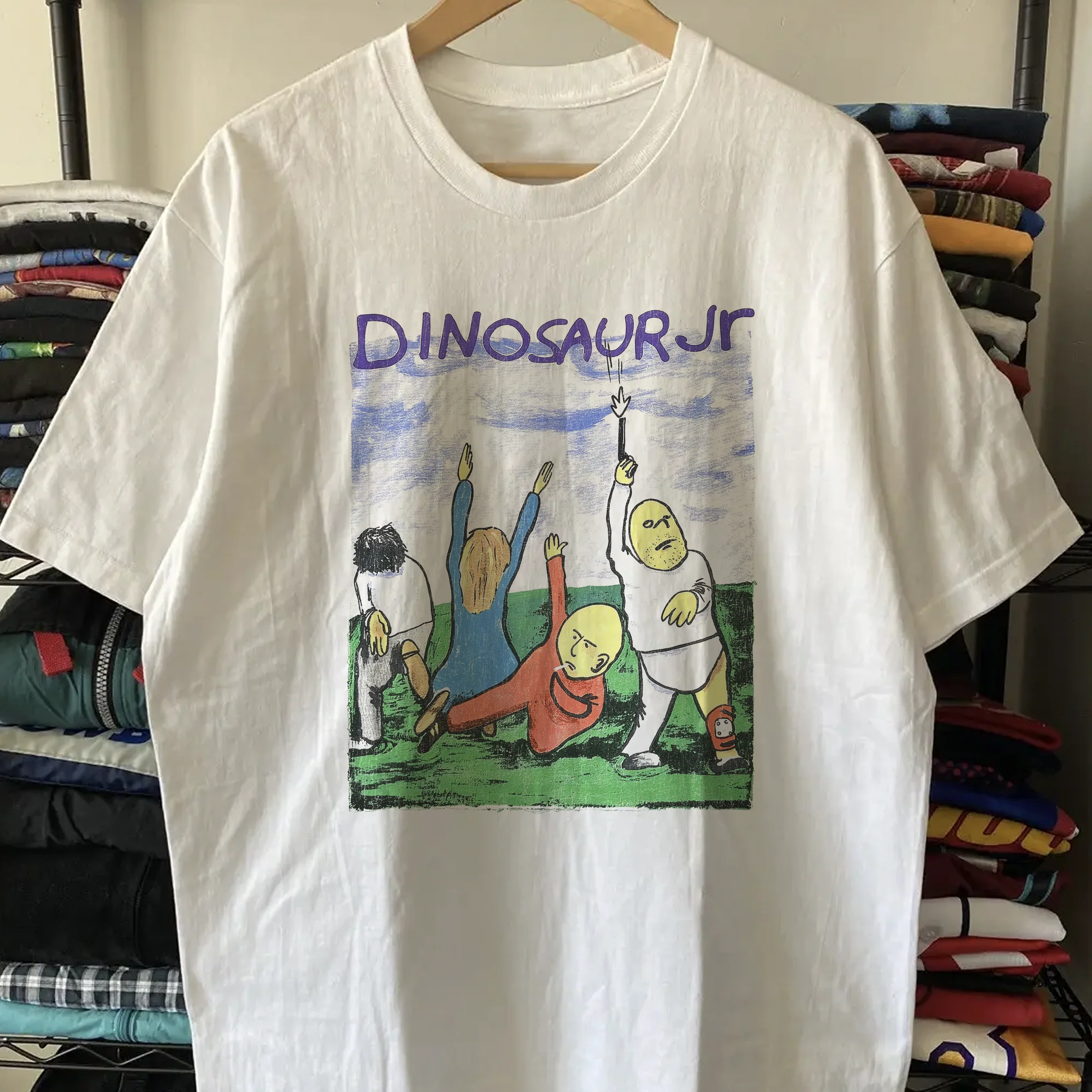 1994 Dinosaur Jr Washed White Tee - Image 2