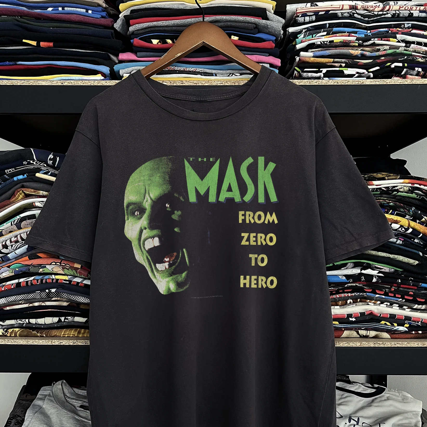 1994 The Mask Washed Black Tee - Image 2