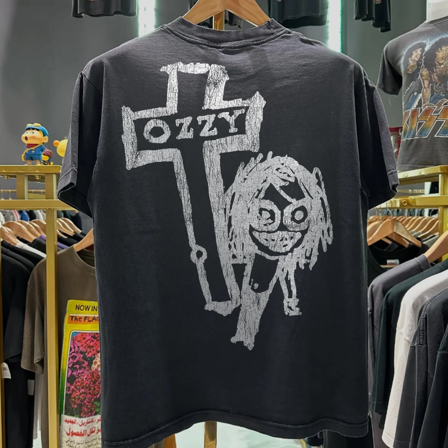 1995 Ozzmosis 'Ozzy Osbourne' Rare Washed Black T-Shirt - Image 2