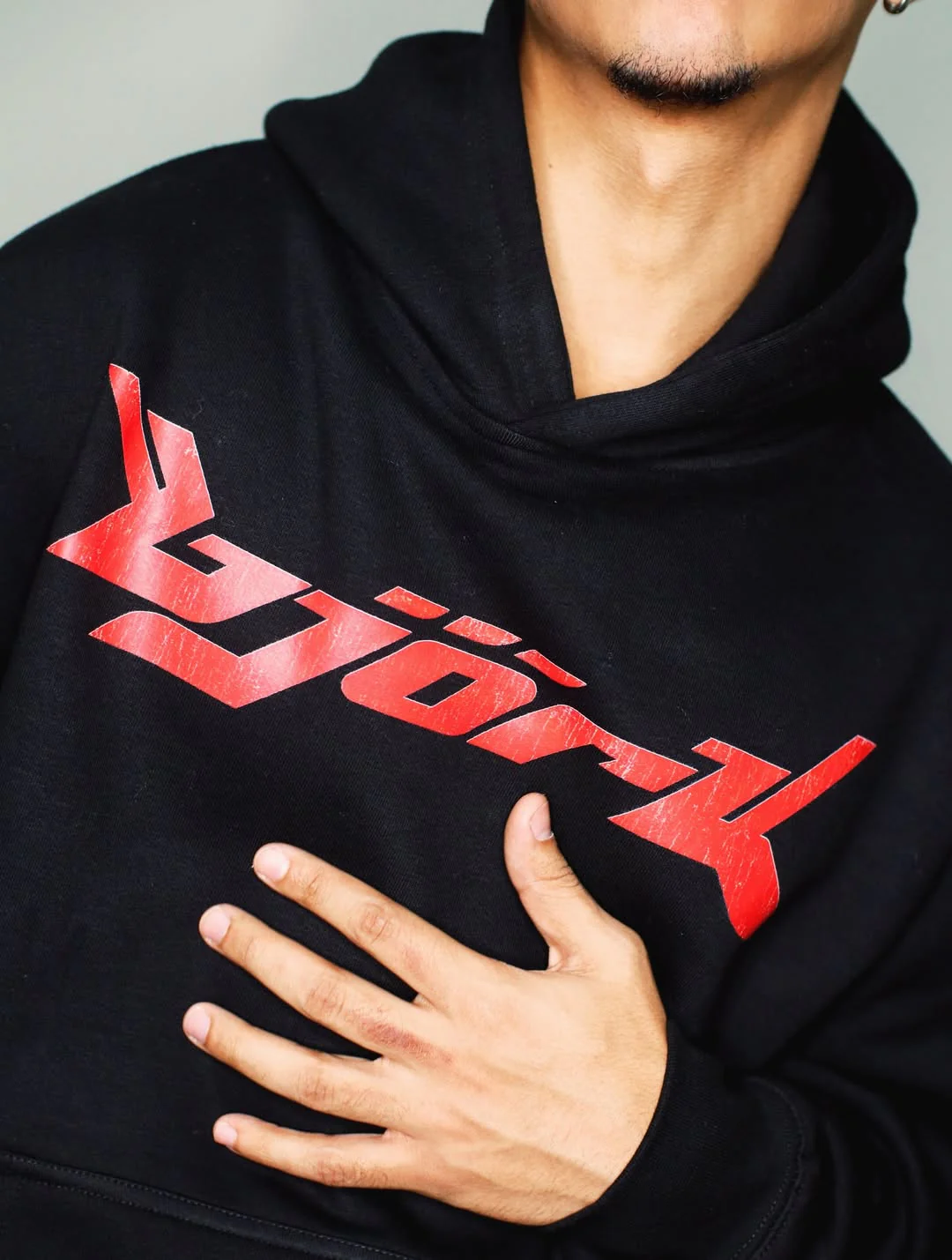 2000S Bjork Tour Black Hoodie - Image 4