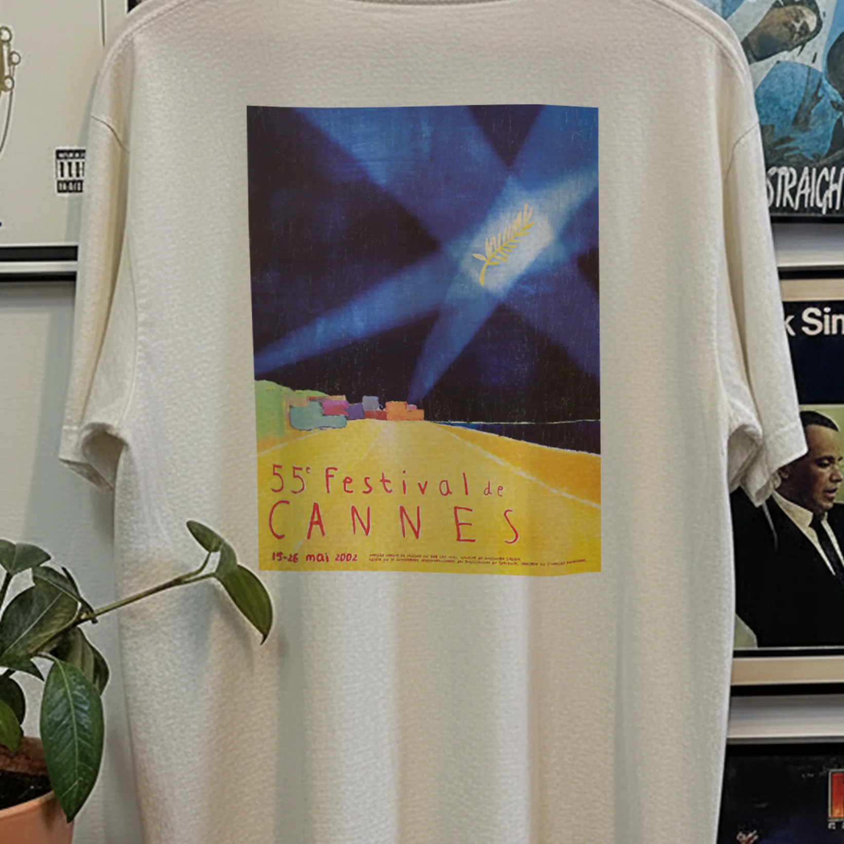 2002 Cannes Film Festival Washed White Tee - Image 3