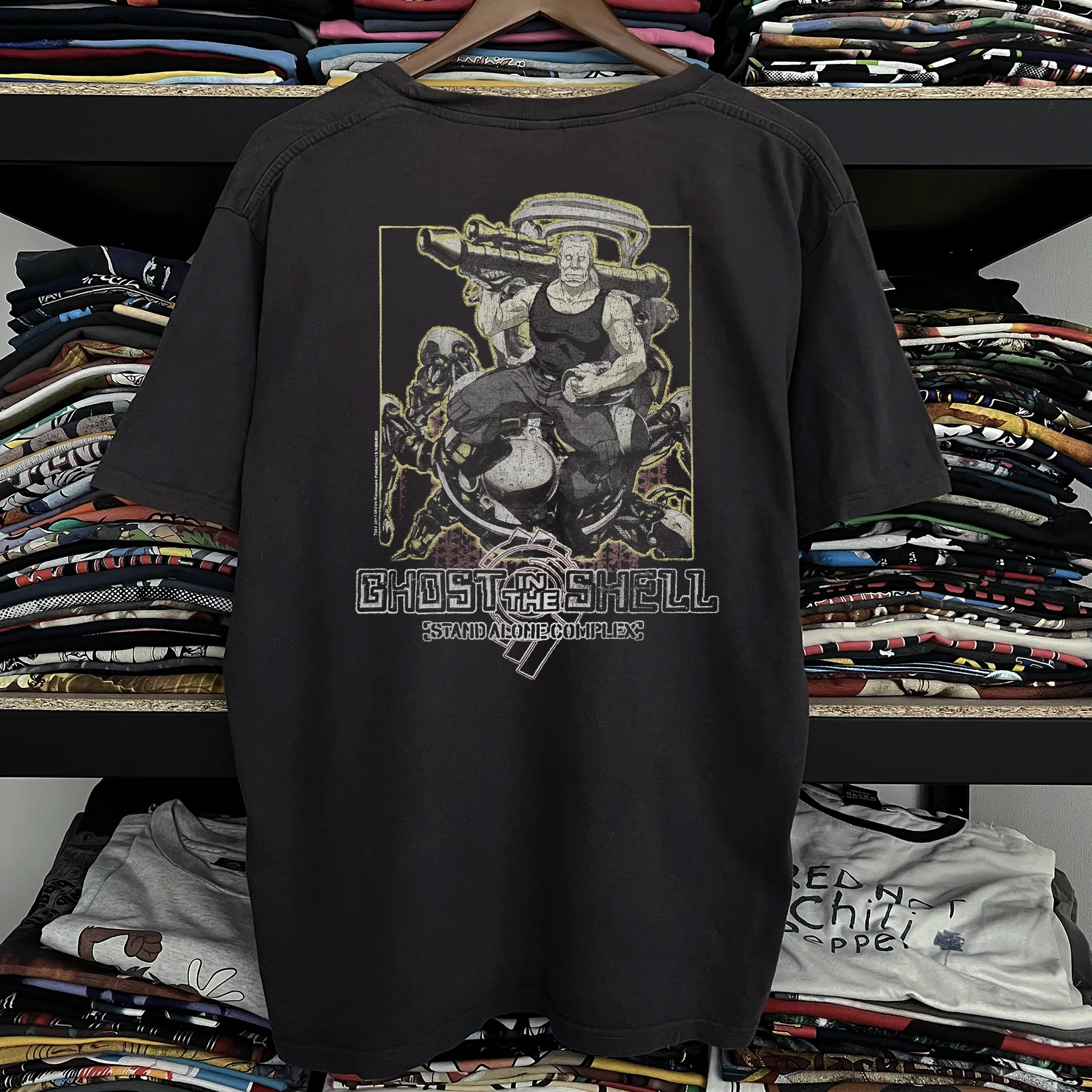 2003 Ghost In The Shell Washed Black Tee - Image 2