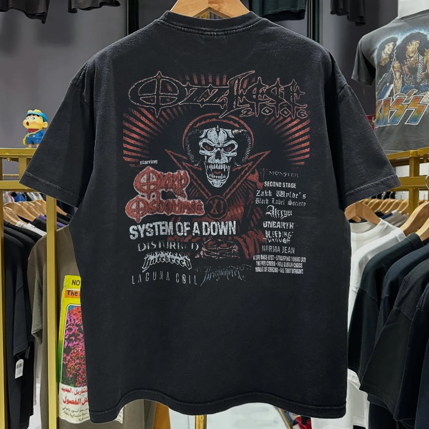 2006 Ozzfest Rare Washed Black T-Shirt - Image 2
