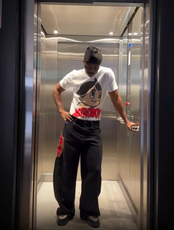 90S Astro Boy Washed White Tee