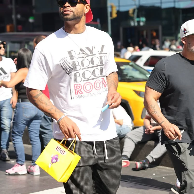 90s Boom Boom Room NY Rare Washed White T-Shirt - Image 3