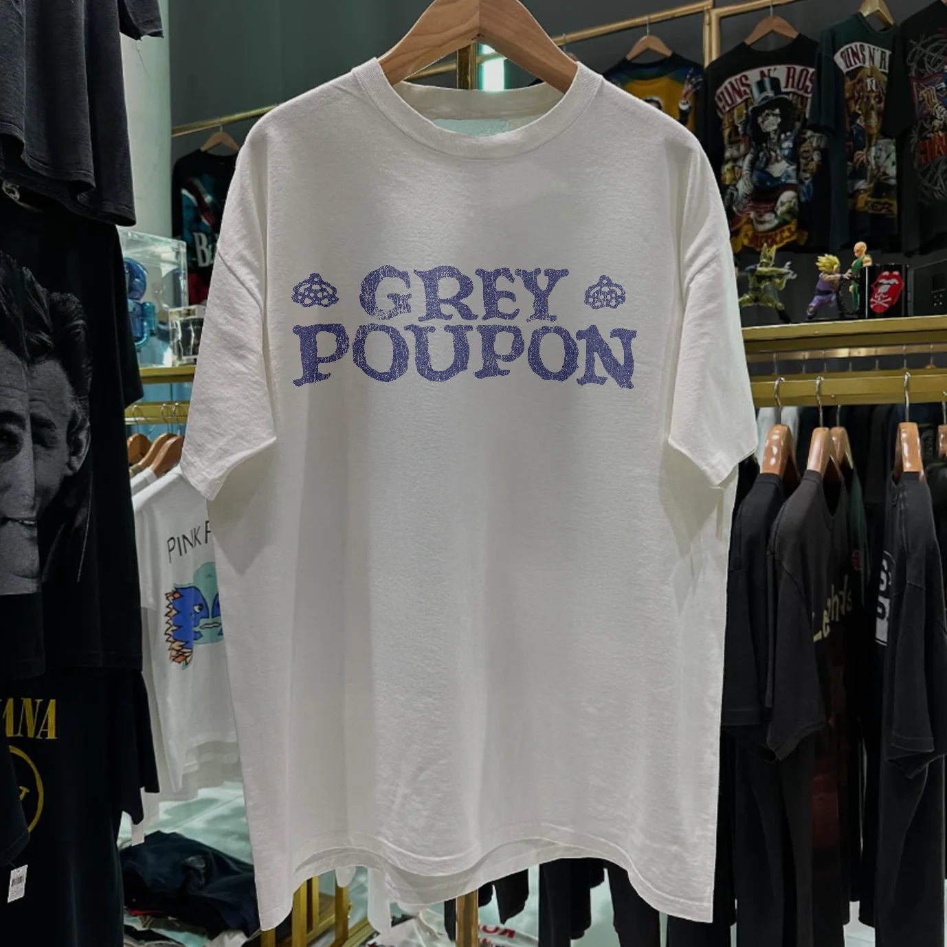 90s Grey Poupon Mustard Promo Rare Washed White T-Shirt