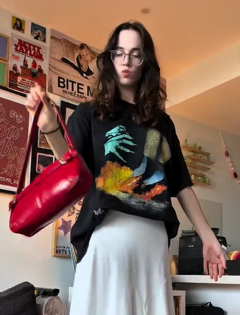 90's I'll Get You My Pretty Vintage Washed Black T-Shirt - Image 2
