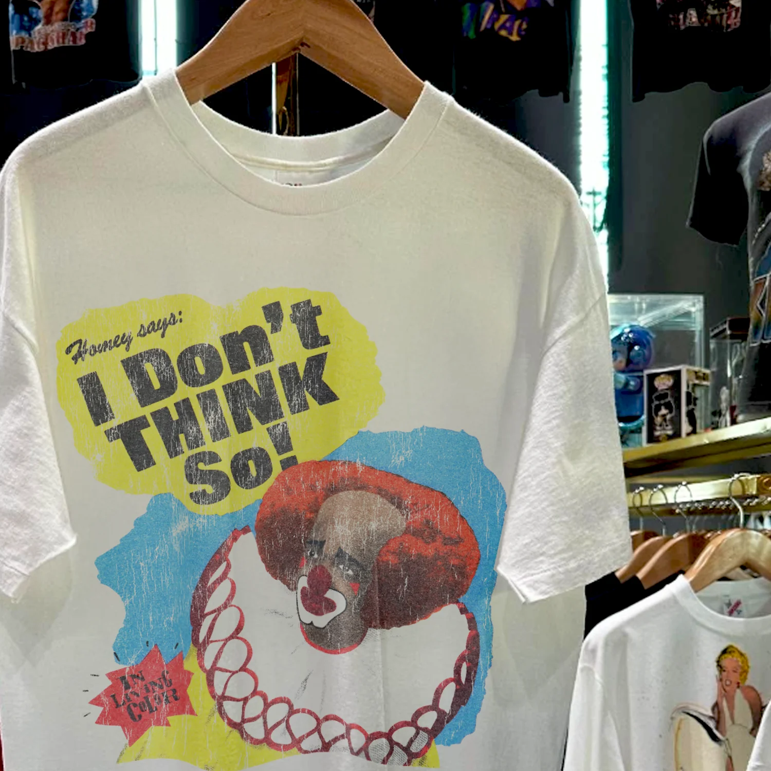 90s In Living Color 'Homey Says: I Don'T Think So!' Rare Washed White T-Shirt - Image 2
