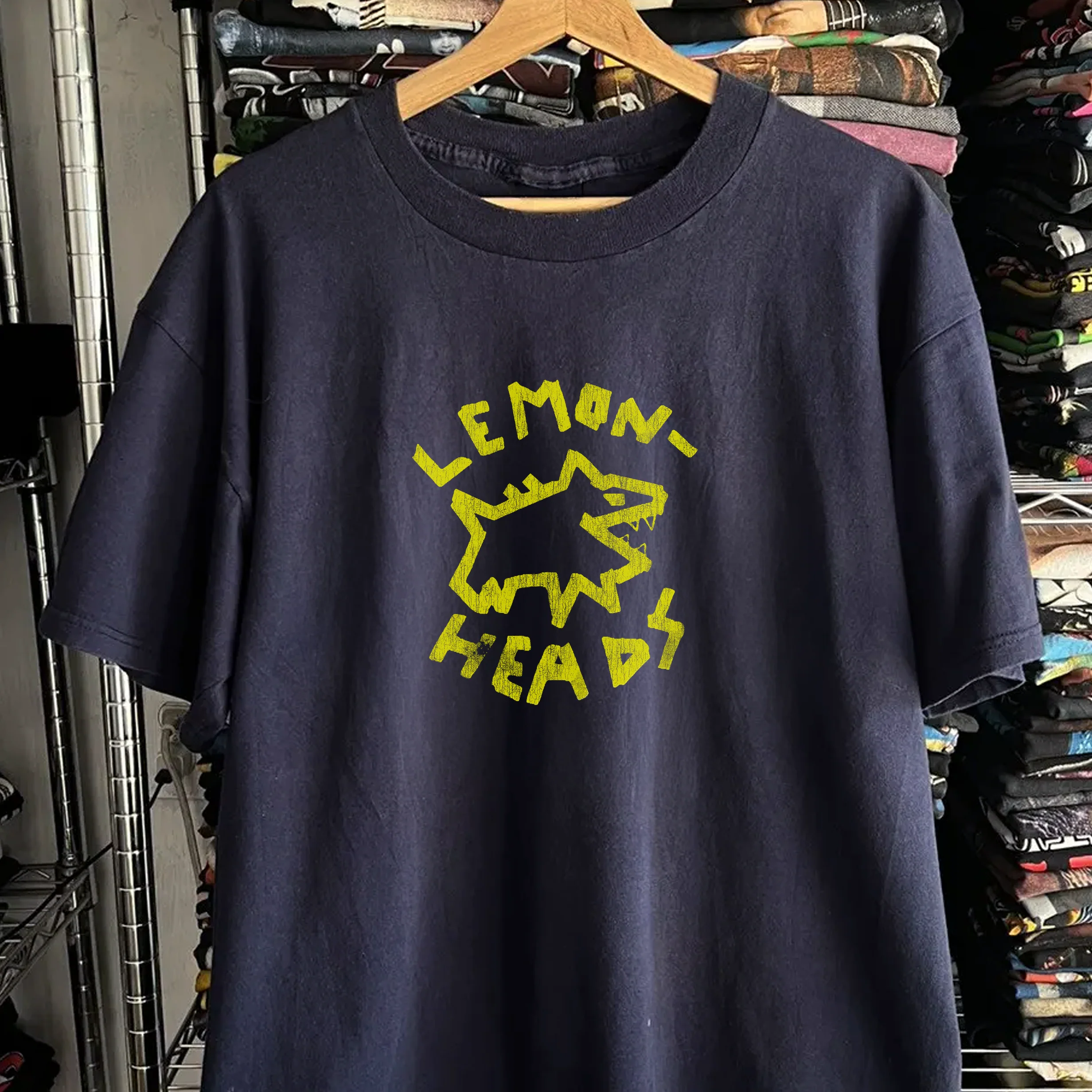 90s Lemonheads Washed Navy Tee - Image 2