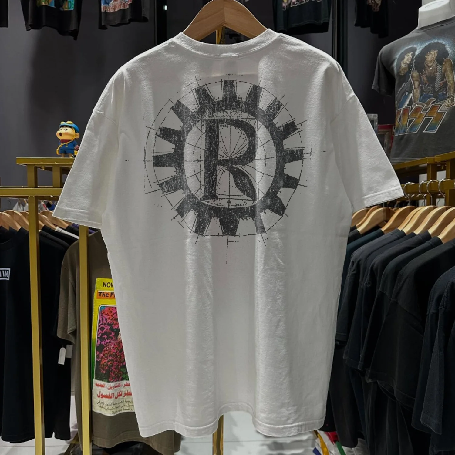 90s Ratm 'Nuns & Guns' Ultra Rare Washed White T-Shirt - Image 2
