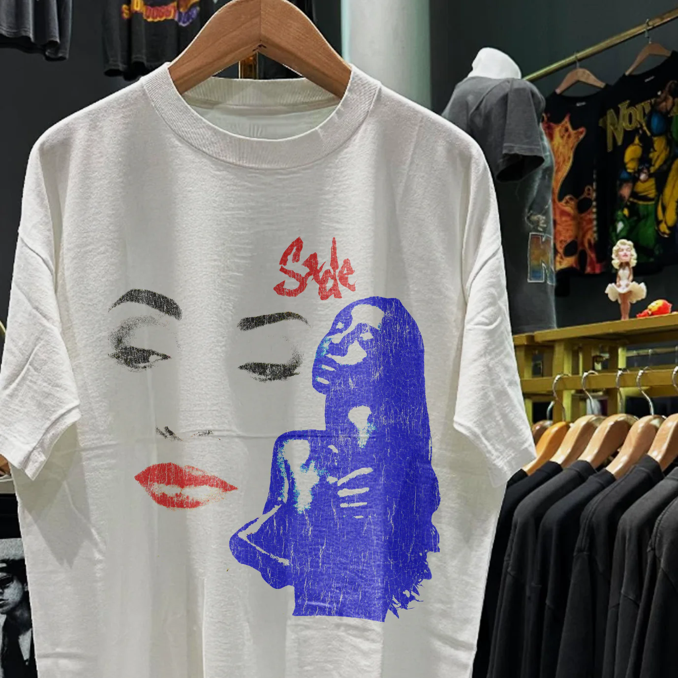 90s Sade Ultra Rare Washed White T-Shirt - Image 3