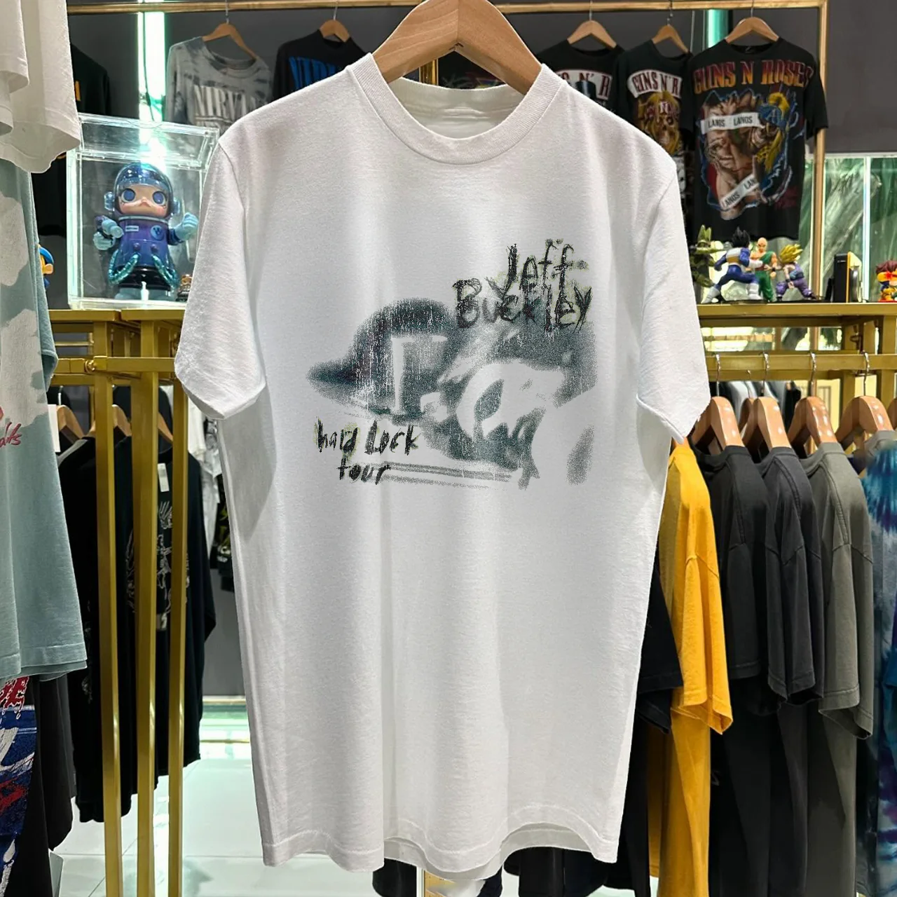 96 Jeff Buckley Hard Luck Australian Tour Rare Washed White T-Shirt