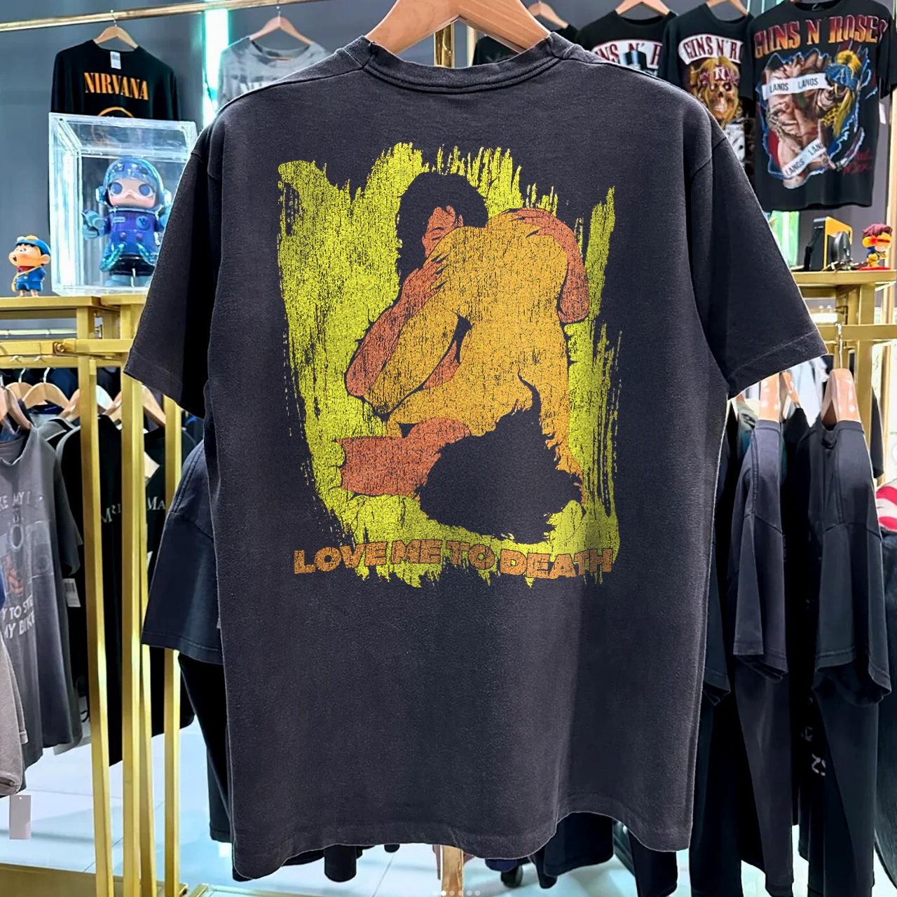 96 Type O Negative Love Me To Death Rare Washed Black T-Shirt - Image 2