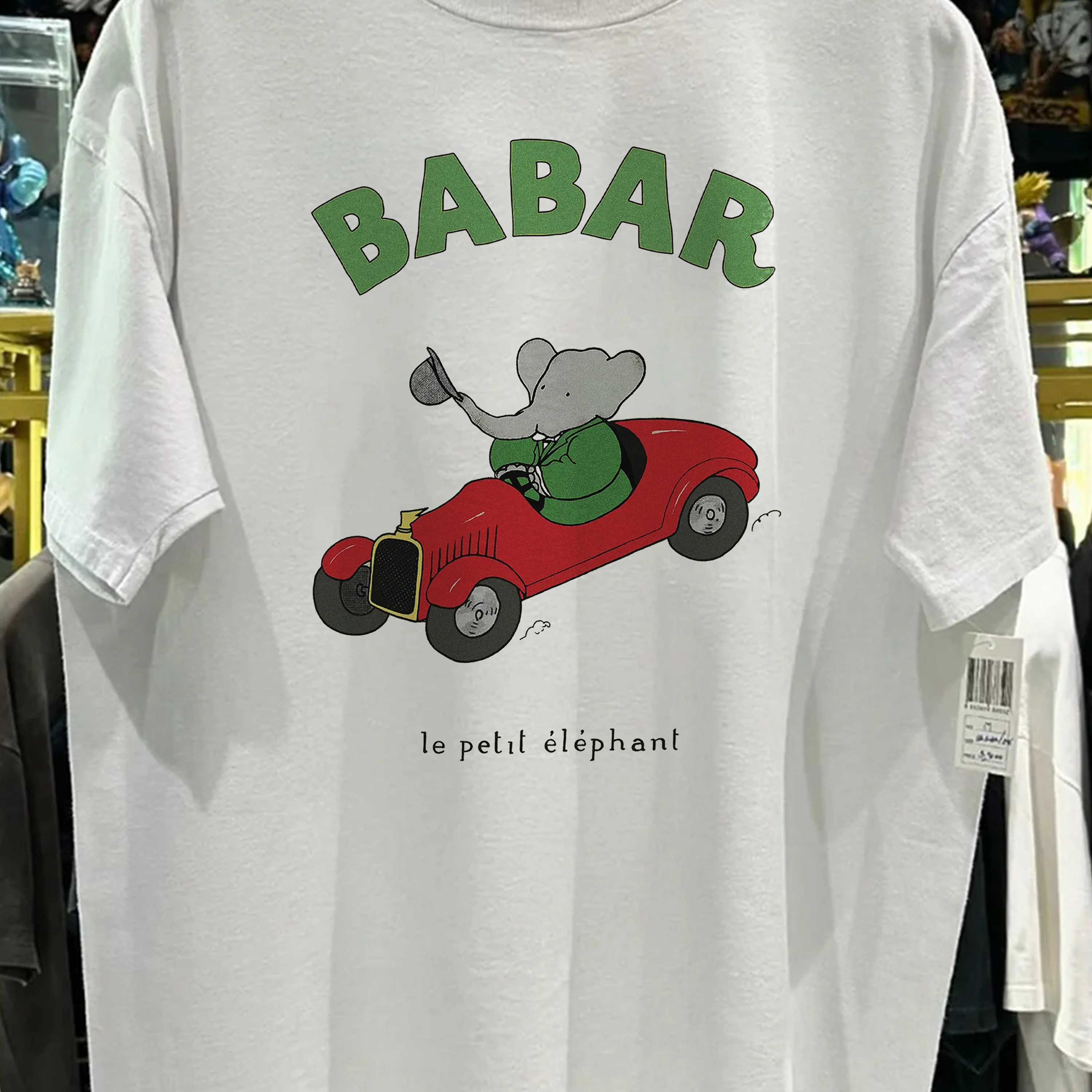 Babar The Elephant Washed White Tee - Image 2