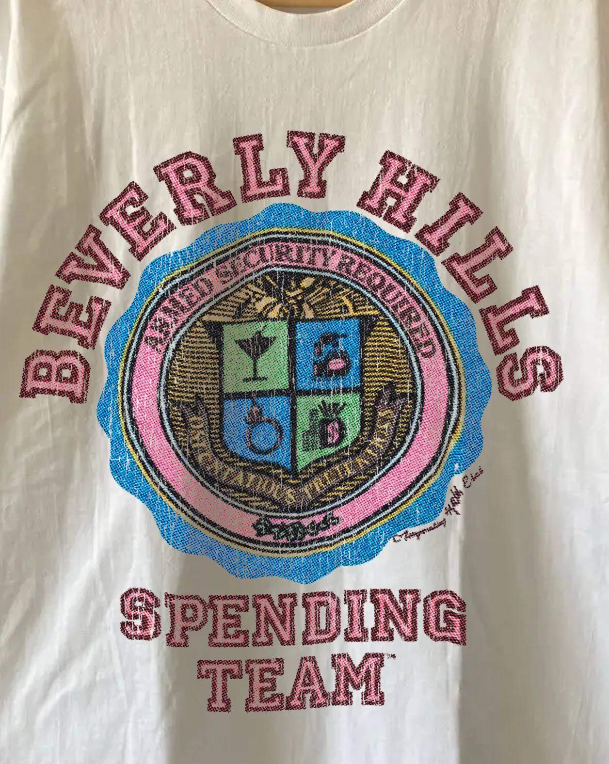 Beverly Hills Spending Team Washed White Tee - Image 2