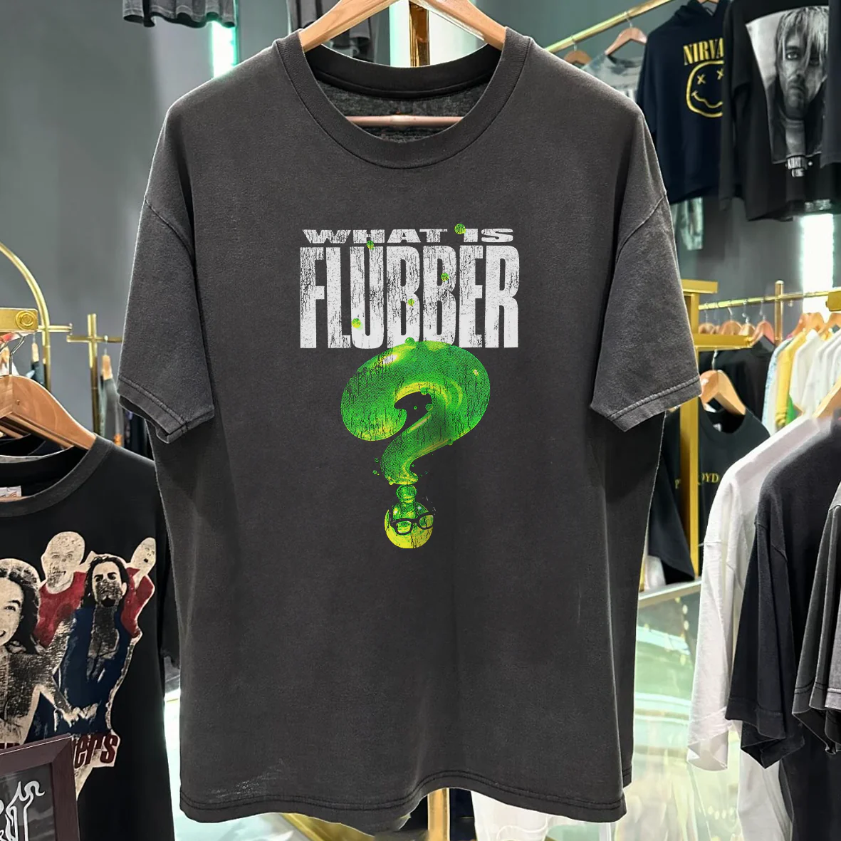 Flubber Promo Vintage Washed Black T-Shirt
