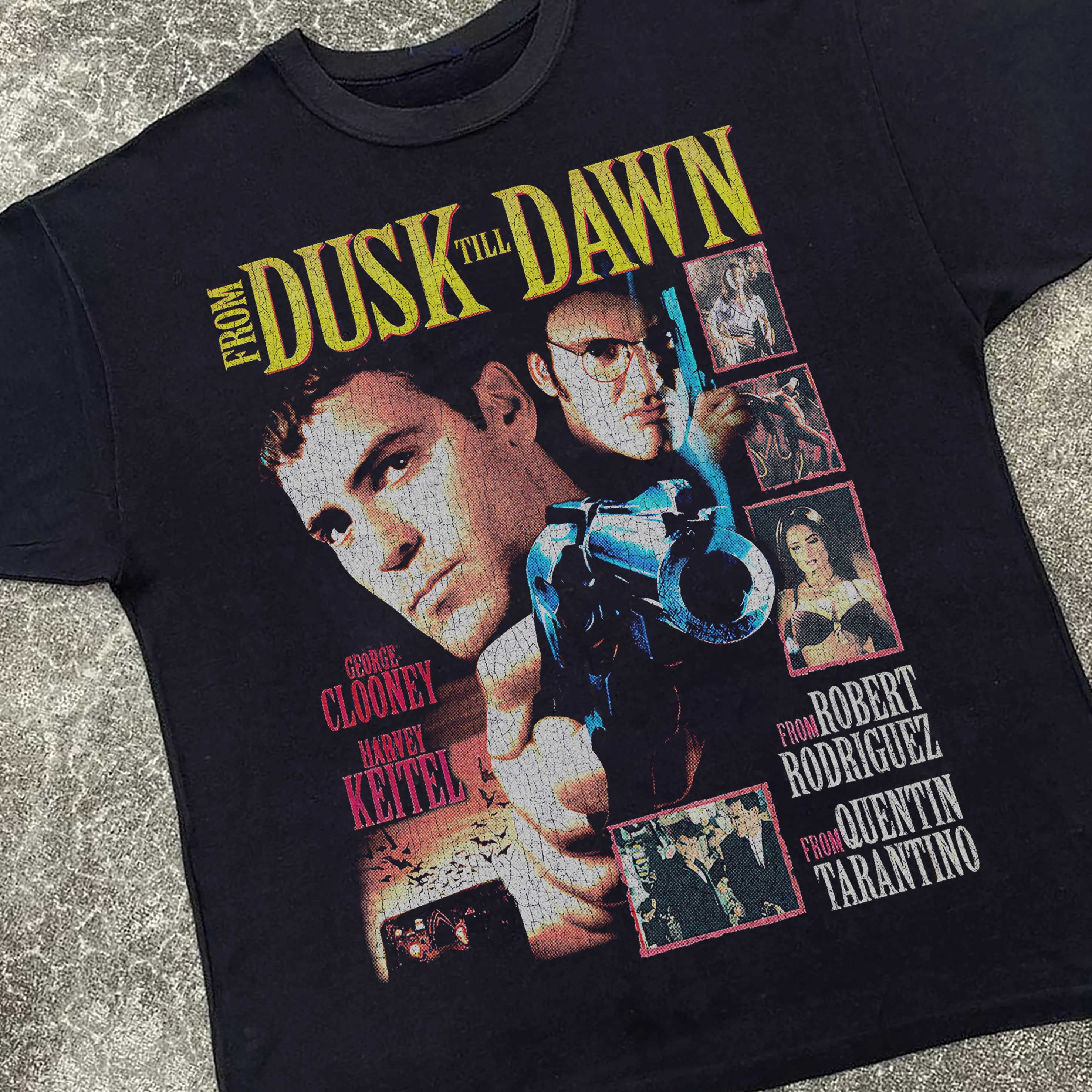 From Dusk Till Dawn Promo Vintage Black T-Shirt - Image 2