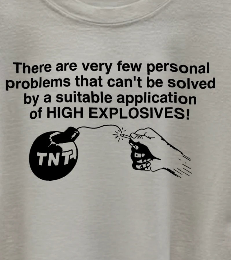 High Explosives Washed White Tee - Image 2