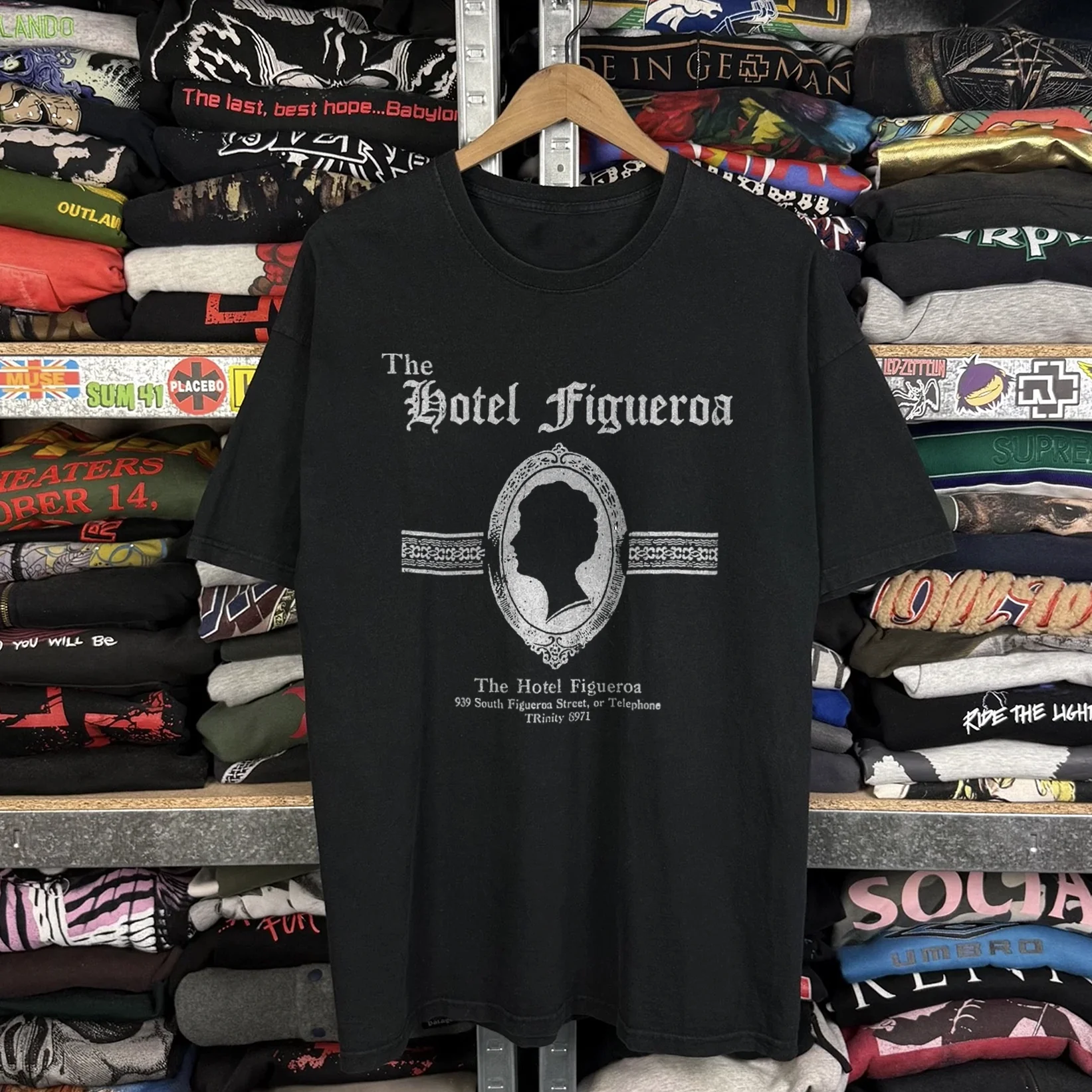 Hotel Figueroa Grail Washed Black Tee