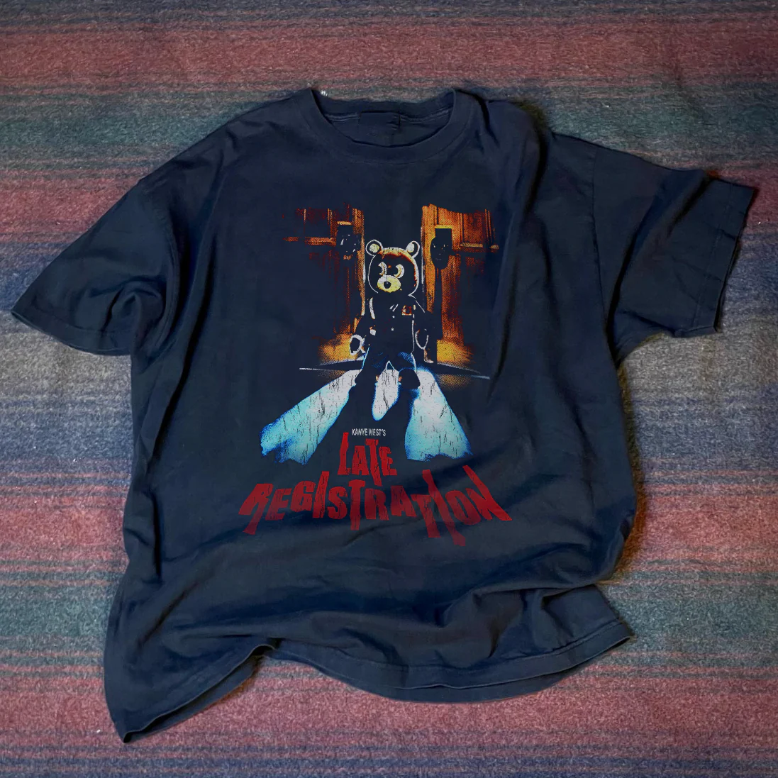 Late Registration Washed Black T-Shirt - Image 3