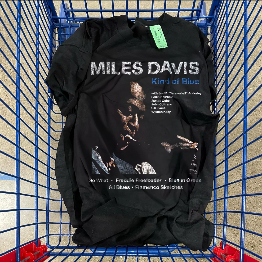 Miles Davis Kind Of 'Blue' Black T-Shirt - Image 2