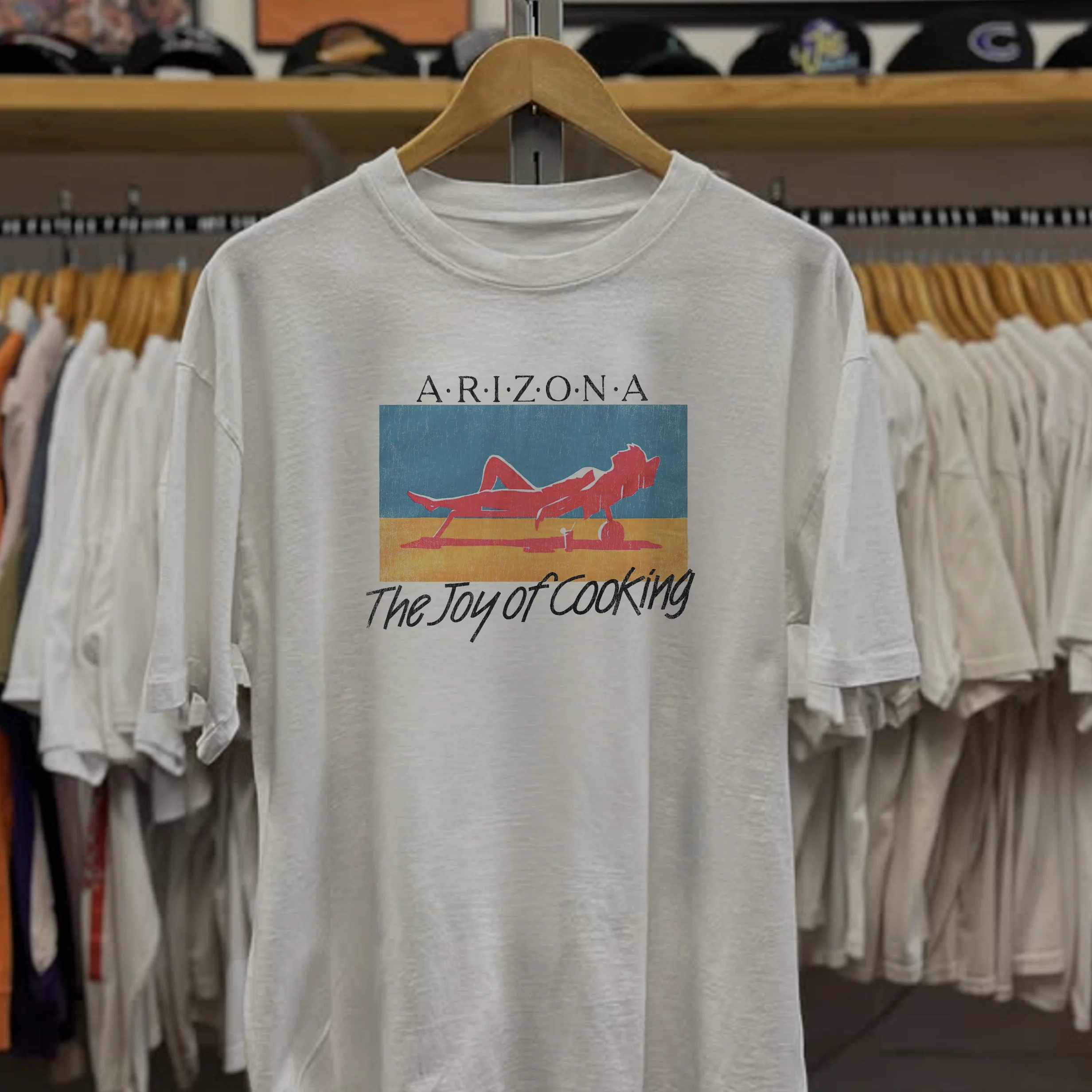 Rare Arizona The Joy Of Cooking Washed White Tee - Image 2