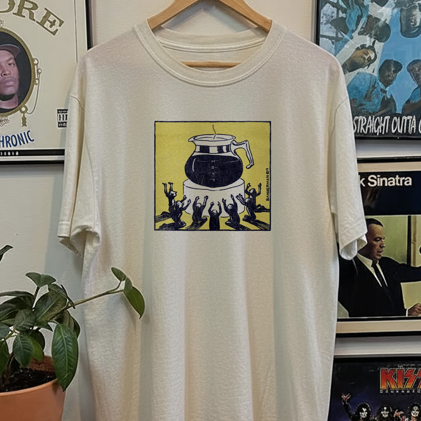 Rare Bannerman Caffeine Washed White Tee - Image 2