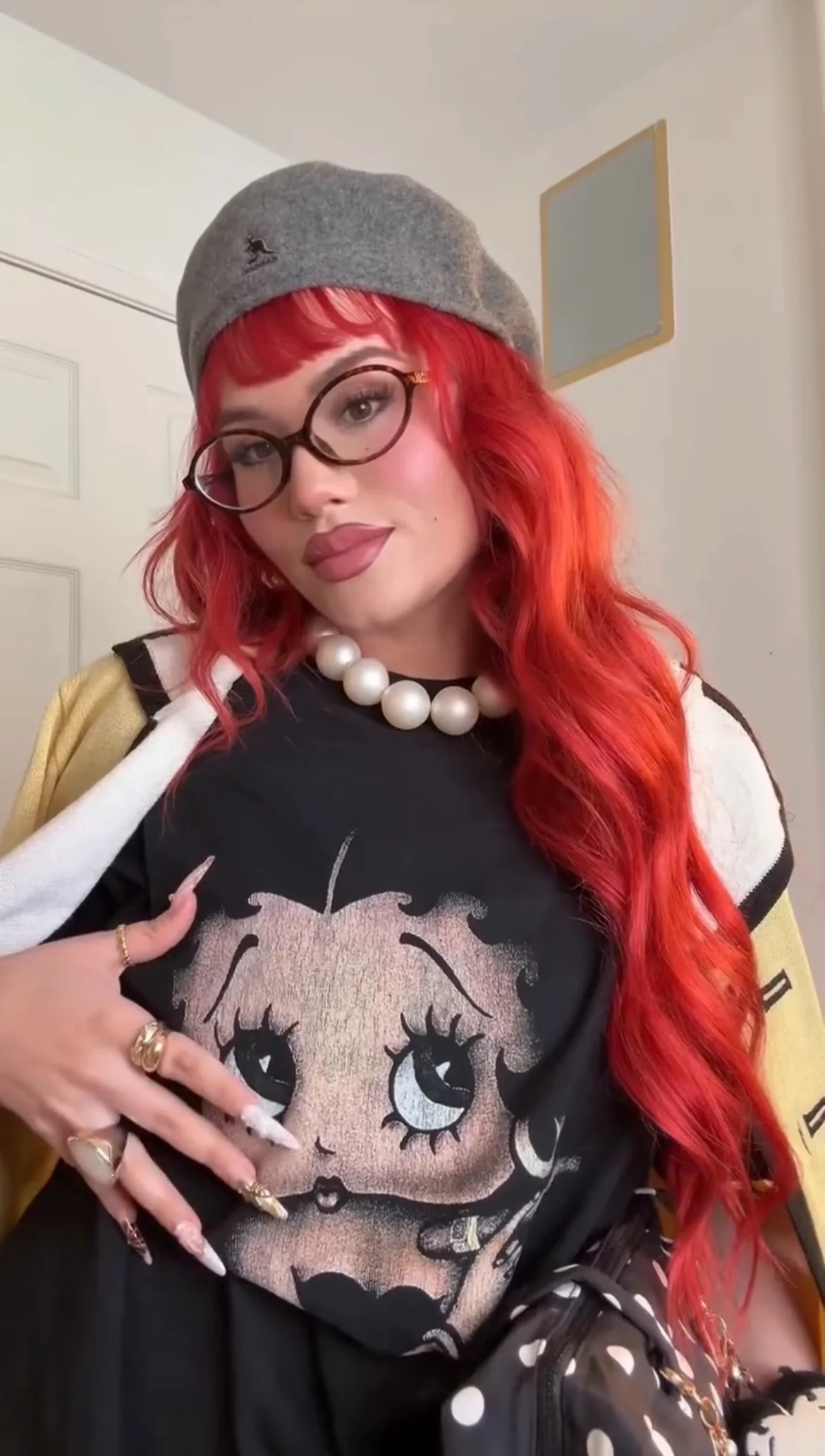 Rare Betty Boop Washed Black Tee - Image 3