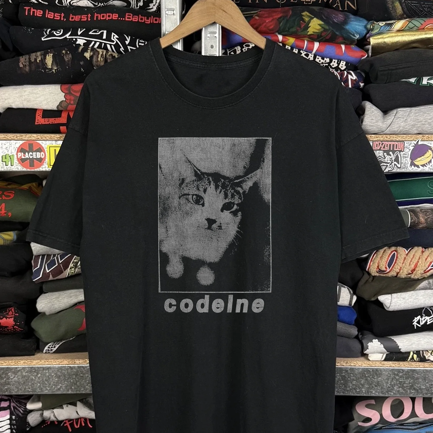 Rare Codeine Washed Black Tee - Image 2