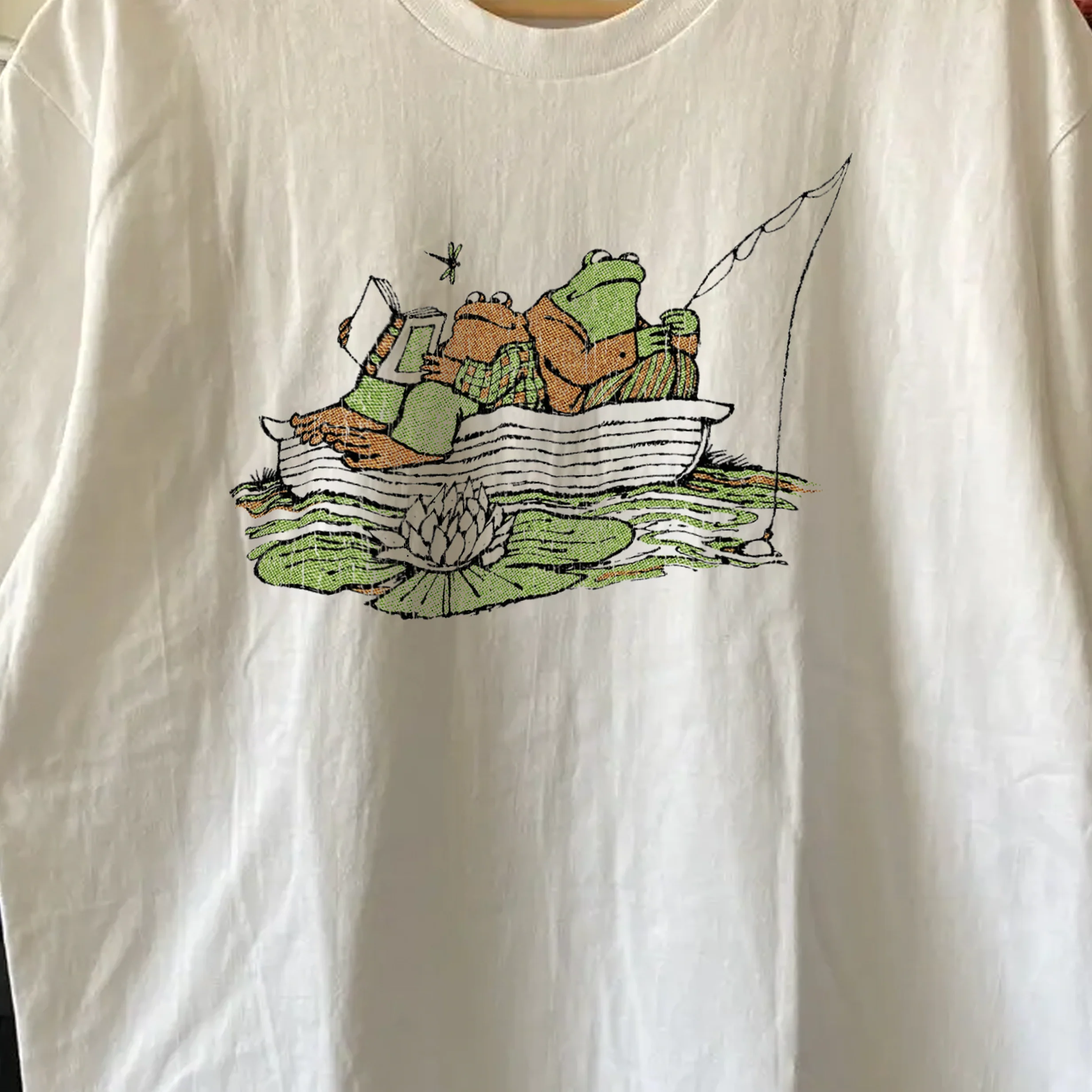 Rare Frog And Toad Washed White Tee - Image 2
