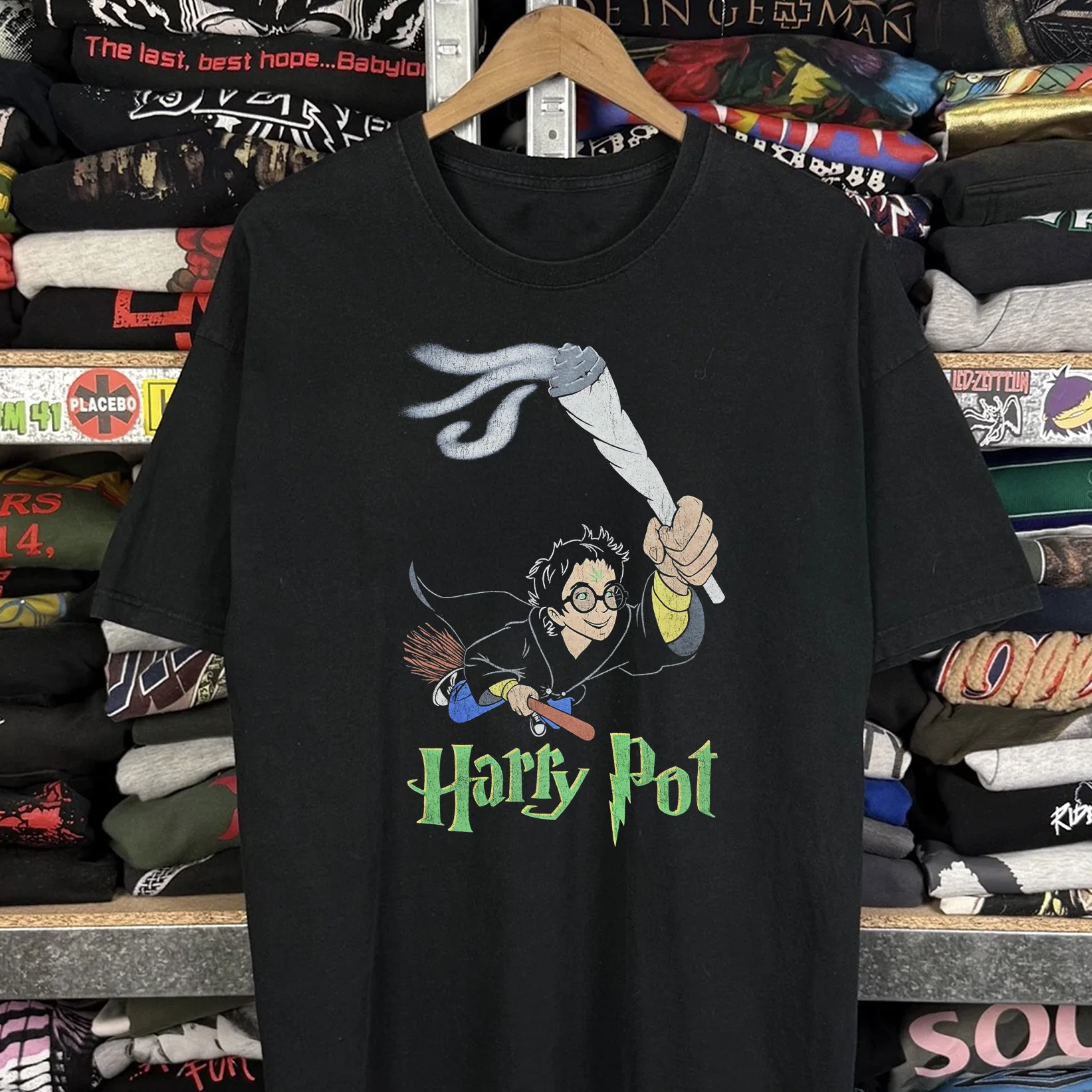 Rare Harry Pot Washed Black Tee - Image 2