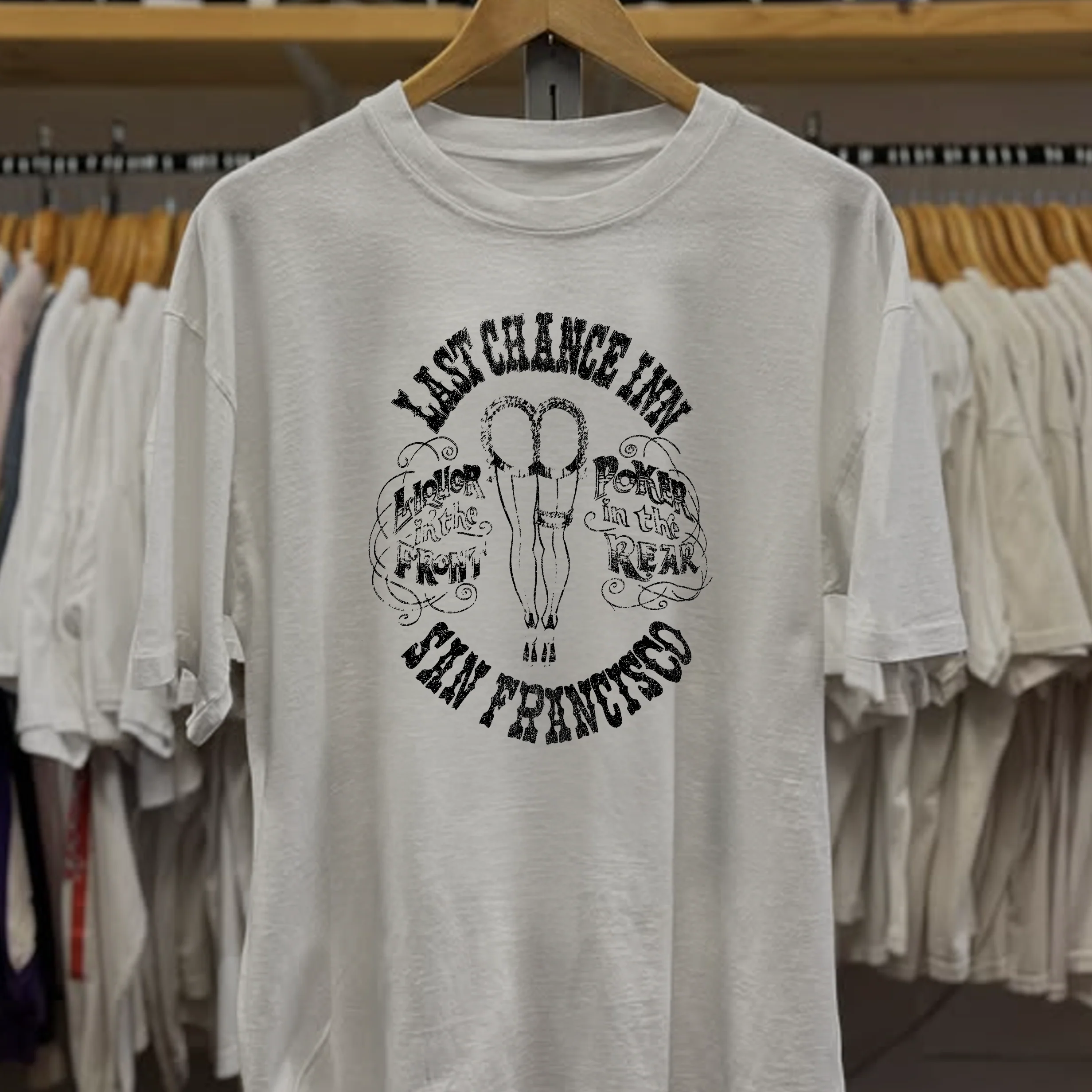 Rare Last Chance Inn Washed White Tee - Image 2