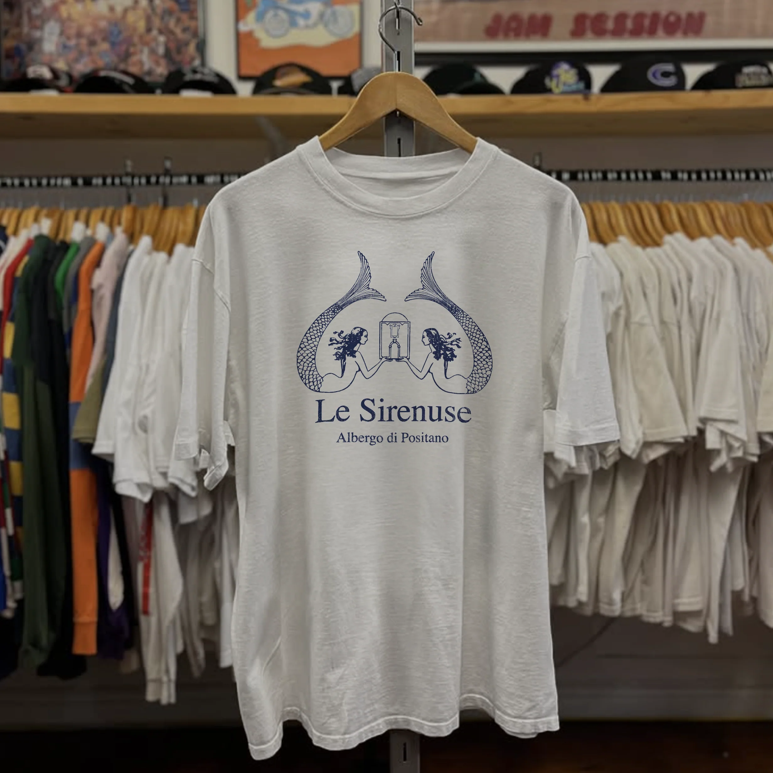 Rare Le Sirenuse Washed White Tee - Image 2