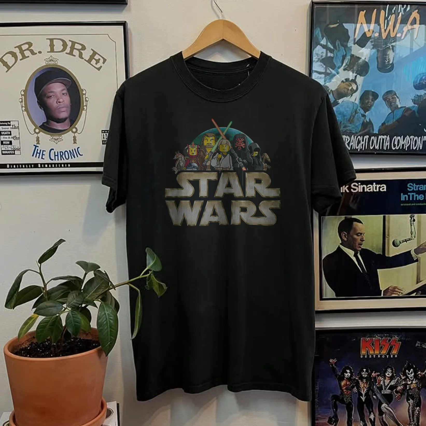 Rare Lego Star Wars Promo Washed Black Tee