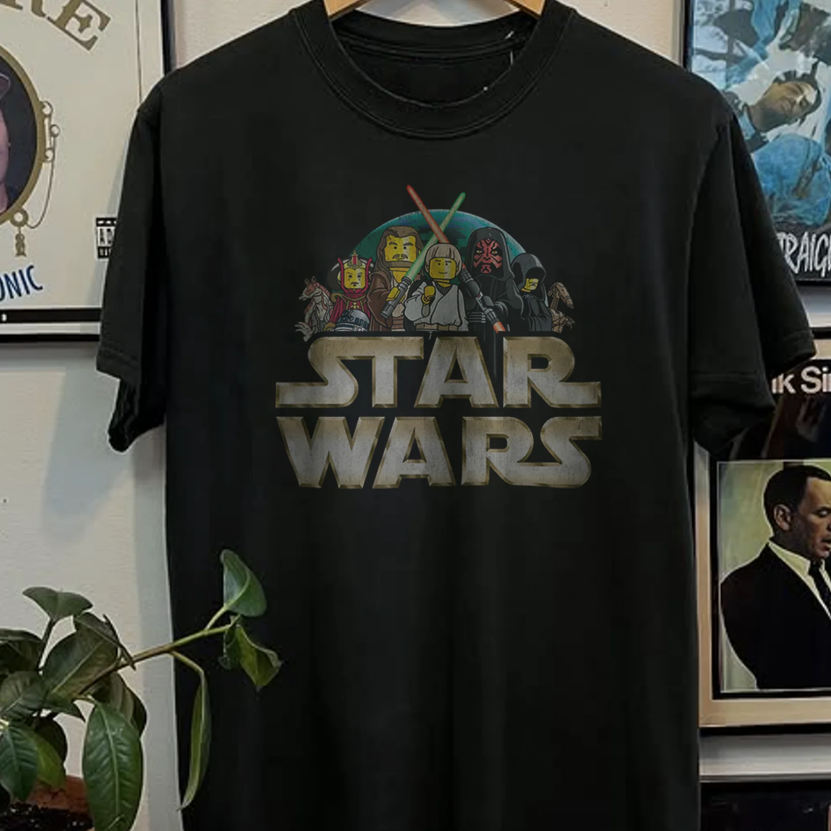 Rare Lego Star Wars Promo Washed Black Tee - Image 2