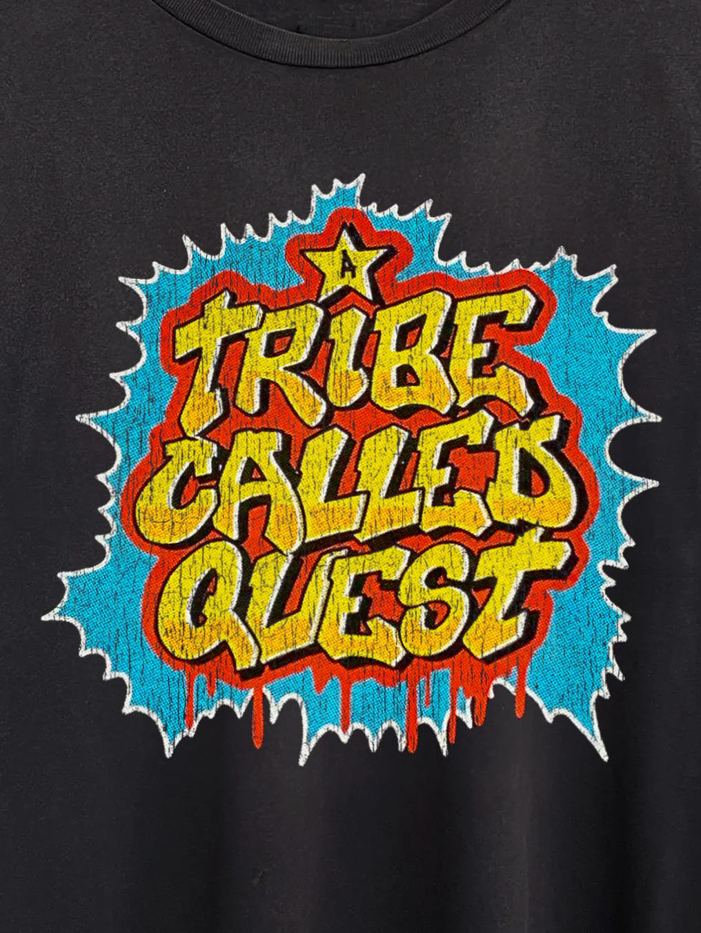 Rare Tribe Called Quest Washed Black Tee - Image 2