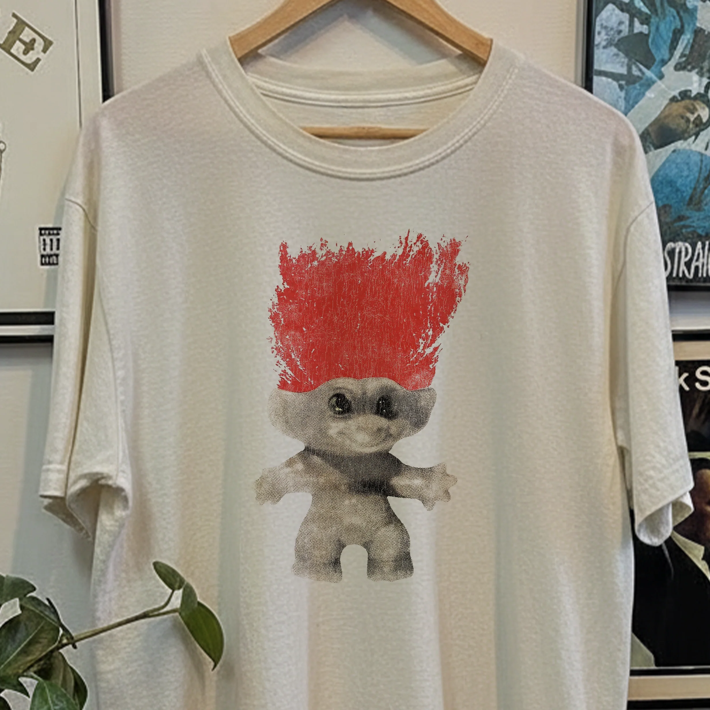 Rare Troll Doll Washed White Tee - Image 2