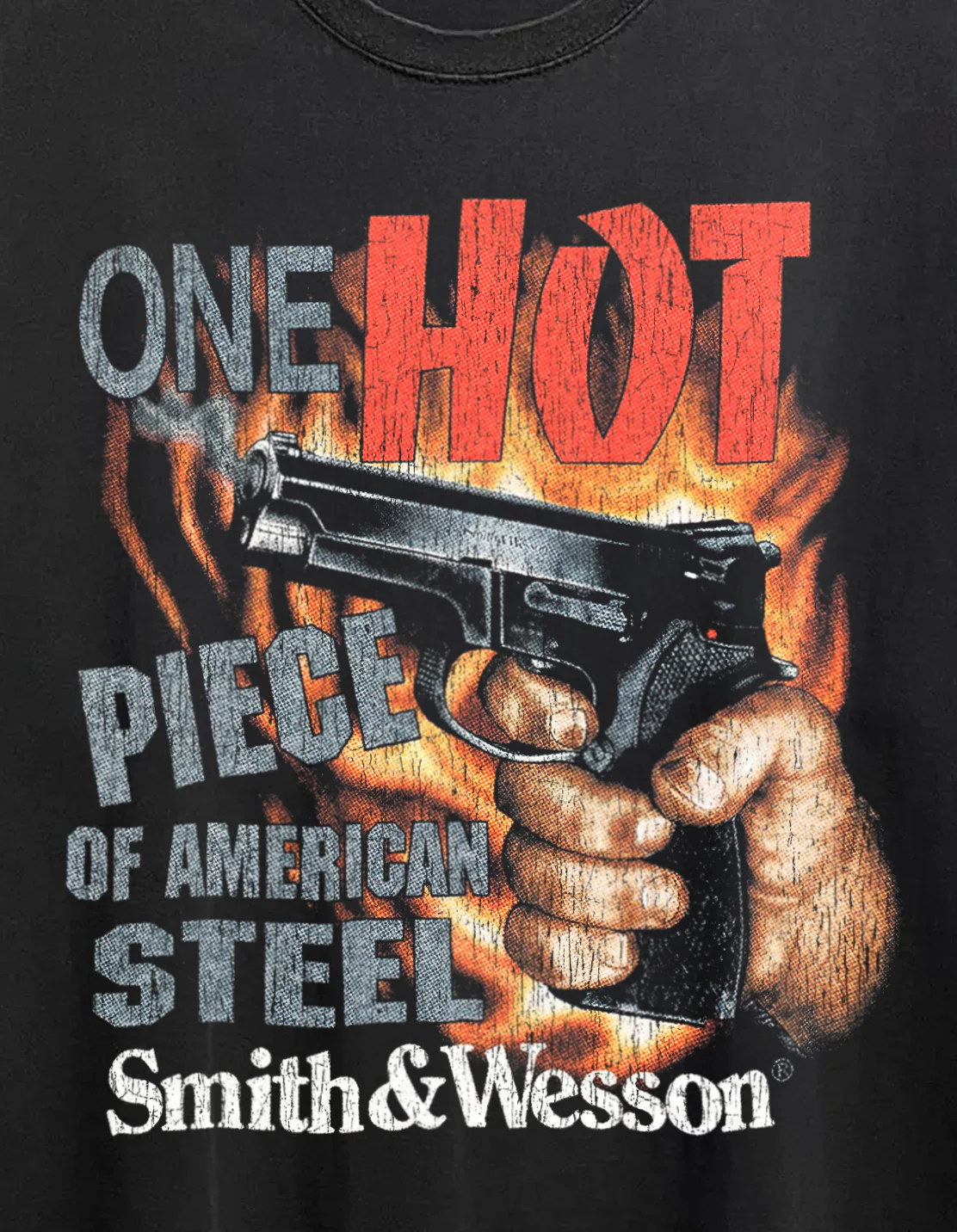 S&W American Steel Washed Black Tee - Image 2