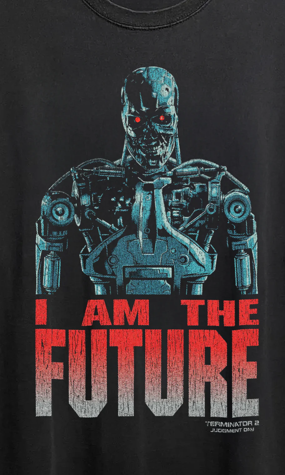 Terminator 2 Judgement Day Washed Black Tee - Image 2