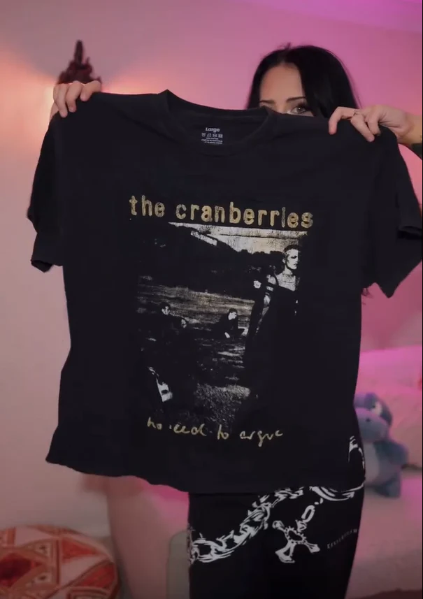 The Cranberries - No Need To Argue 1995 World Tour - Black Washed T -Shirt - Image 4