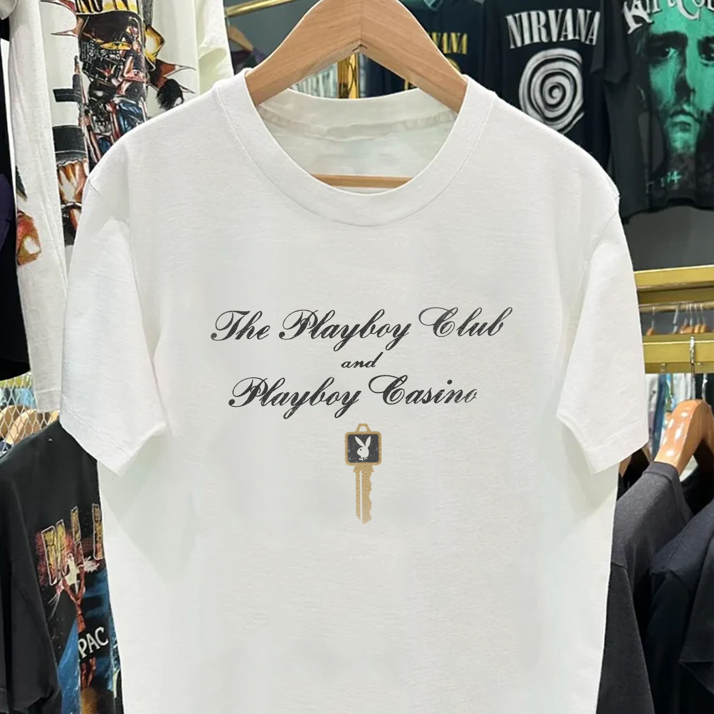 The Playboy Club Heavyweight White Tshirt - Image 2