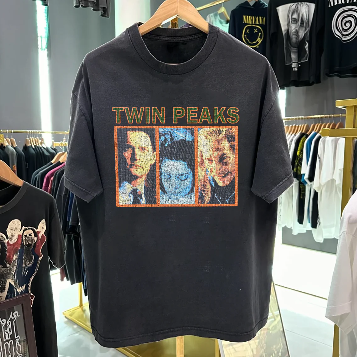 Twin Peaks Vintage Washed Black T-Shirt