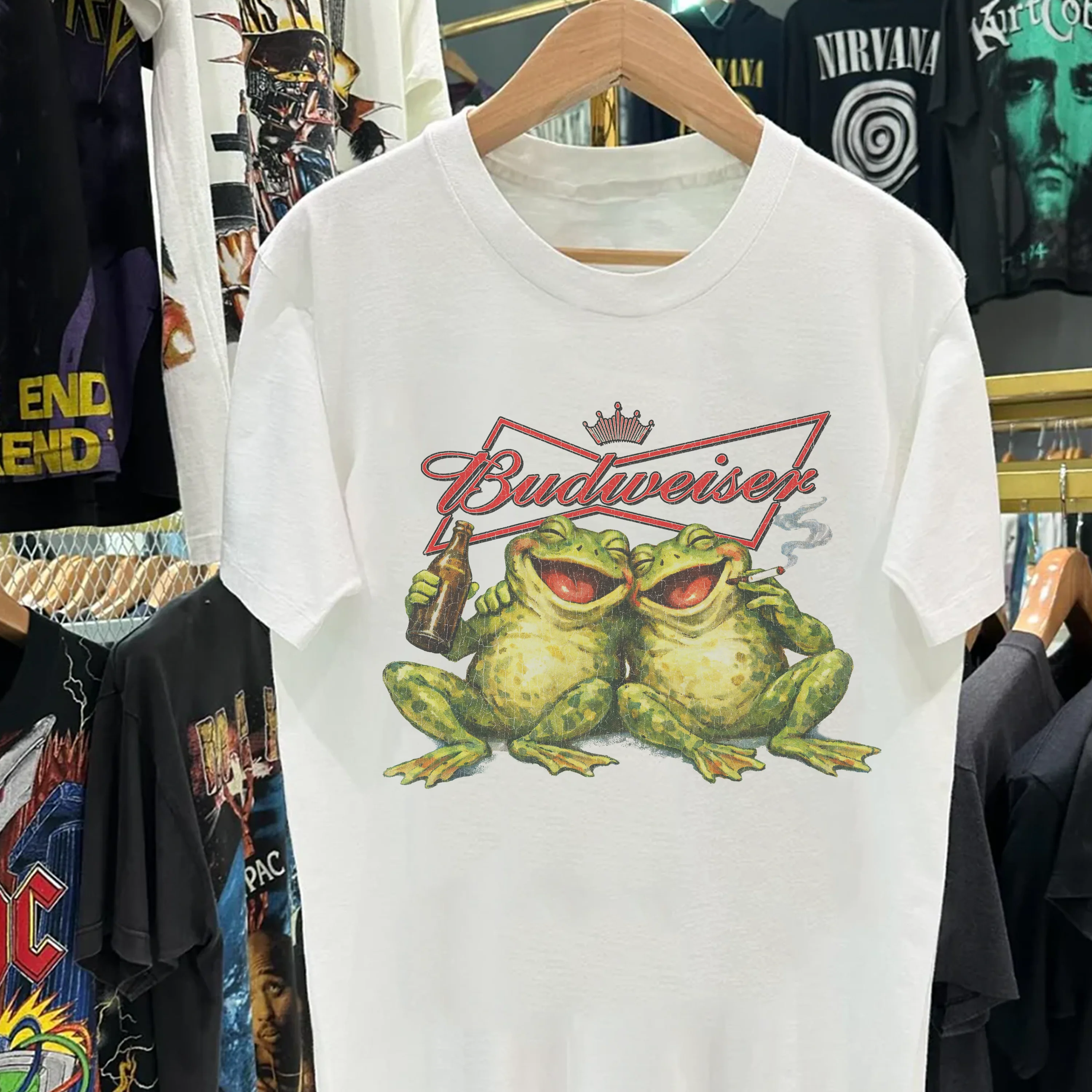 Two Frogs Heavyweight White Tshirt - Image 2