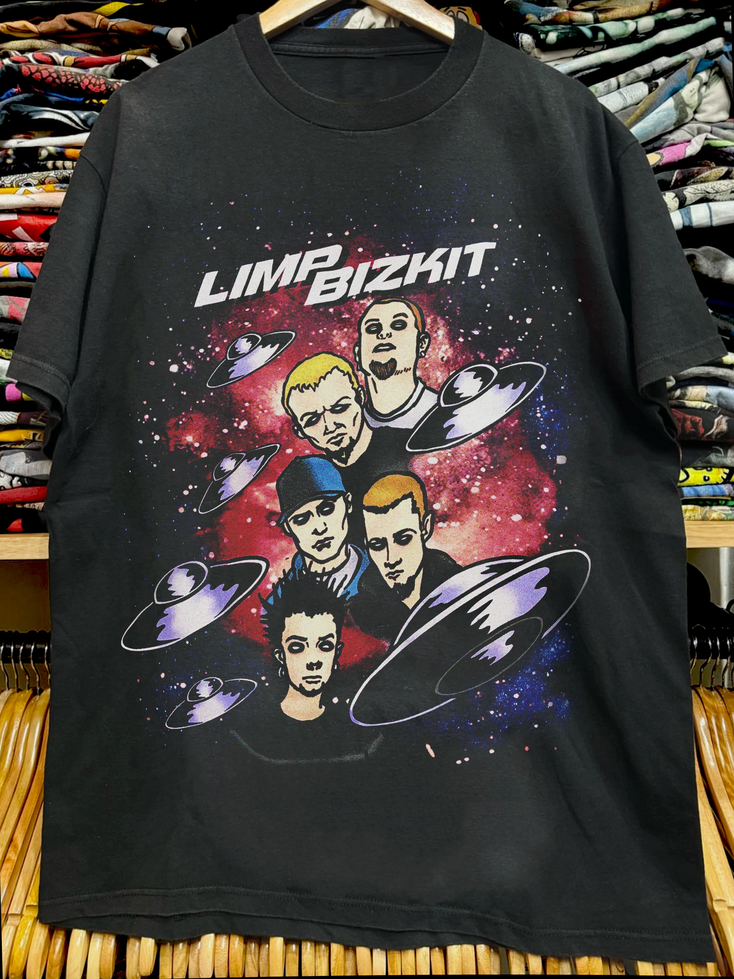 Vintage Limp Metal Biz Promo Black T-Shirt