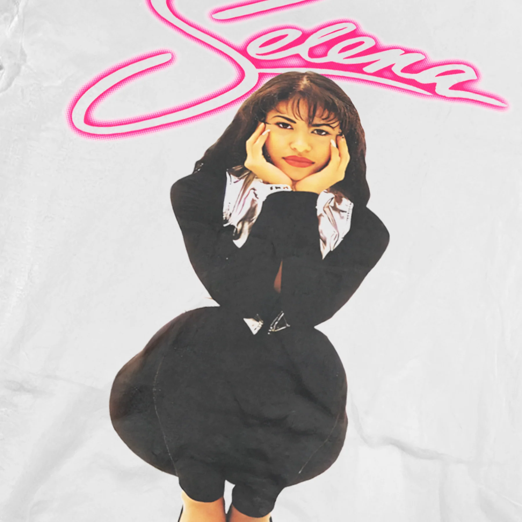 Vintage Selena-Q 90s White T-Shirt - Image 2
