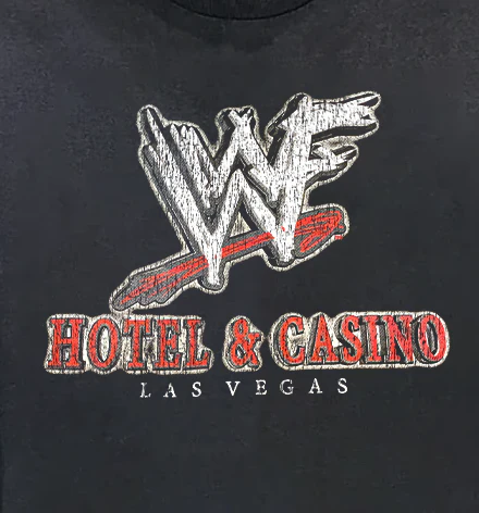WWF Casino & Hotel Vintage Washed Black Tee - Image 2